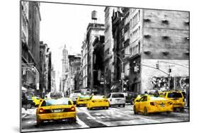 NYC Taxi Cabs-Philippe Hugonnard-Mounted Giclee Print