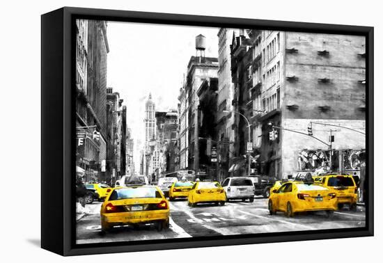 NYC Taxi Cabs-Philippe Hugonnard-Framed Stretched Canvas