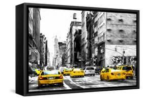 NYC Taxi Cabs-Philippe Hugonnard-Framed Stretched Canvas