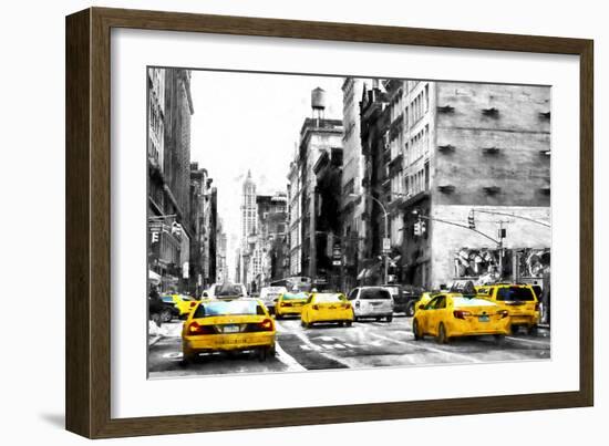 NYC Taxi Cabs-Philippe Hugonnard-Framed Giclee Print