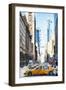 NYC Taxi - In the Style of Oil Painting-Philippe Hugonnard-Framed Giclee Print