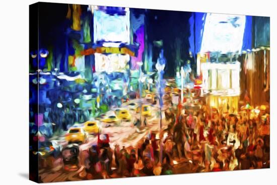 NYC Taxis II - In the Style of Oil Painting-Philippe Hugonnard-Stretched Canvas