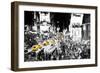 NYC Taxis - In the Style of Oil Painting-Philippe Hugonnard-Framed Giclee Print