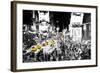 NYC Taxis - In the Style of Oil Painting-Philippe Hugonnard-Framed Giclee Print