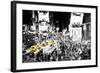 NYC Taxis - In the Style of Oil Painting-Philippe Hugonnard-Framed Giclee Print