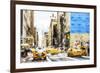 NYC Taxis - In the Style of Oil Painting-Philippe Hugonnard-Framed Giclee Print