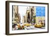 NYC Taxis - In the Style of Oil Painting-Philippe Hugonnard-Framed Giclee Print