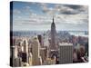 NYC the Empire-Nina Papiorek-Stretched Canvas