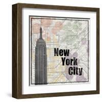 NYC Train-Lauren Gibbons-Framed Art Print