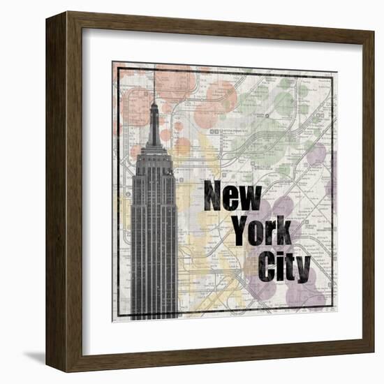 NYC Train-Lauren Gibbons-Framed Art Print