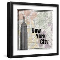 NYC Train-Lauren Gibbons-Framed Art Print