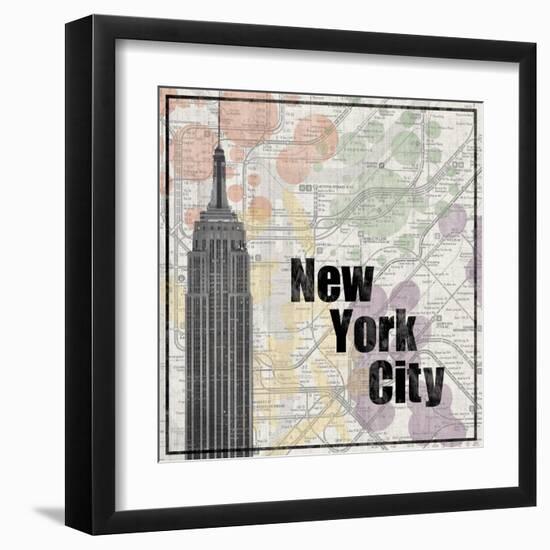 NYC Train-Lauren Gibbons-Framed Art Print