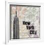 NYC Train-Lauren Gibbons-Framed Premium Giclee Print