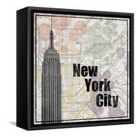 NYC Train-Lauren Gibbons-Framed Stretched Canvas