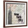 NYC Train-Lauren Gibbons-Framed Art Print