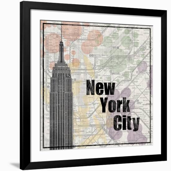 NYC Train-Lauren Gibbons-Framed Art Print