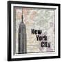 NYC Train-Lauren Gibbons-Framed Art Print