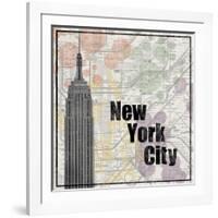 NYC Train-Lauren Gibbons-Framed Art Print