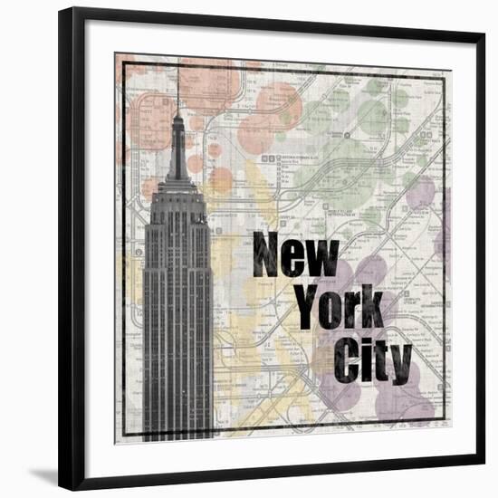 NYC Train-Lauren Gibbons-Framed Art Print