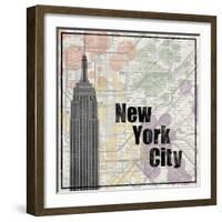 NYC Train-Lauren Gibbons-Framed Art Print