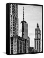 NYC University Campus and One World Trade Center (1WTC)-Philippe Hugonnard-Framed Stretched Canvas