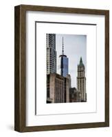 NYC University Campus and One World Trade Center (1WTC)-Philippe Hugonnard-Framed Art Print