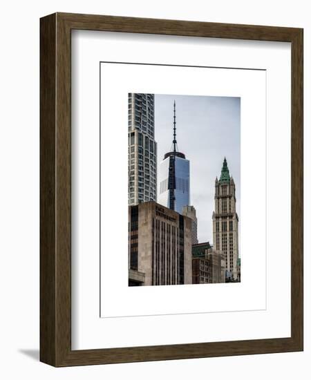 NYC University Campus and One World Trade Center (1WTC)-Philippe Hugonnard-Framed Art Print