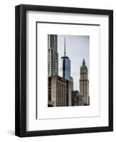 NYC University Campus and One World Trade Center (1WTC)-Philippe Hugonnard-Framed Art Print