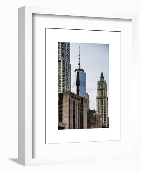 NYC University Campus and One World Trade Center (1WTC)-Philippe Hugonnard-Framed Art Print