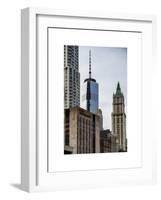 NYC University Campus and One World Trade Center (1WTC)-Philippe Hugonnard-Framed Art Print