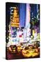 NYC Urban Night - In the Style of Oil Painting-Philippe Hugonnard-Stretched Canvas