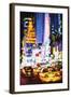 NYC Urban Night - In the Style of Oil Painting-Philippe Hugonnard-Framed Giclee Print