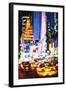 NYC Urban Night - In the Style of Oil Painting-Philippe Hugonnard-Framed Giclee Print