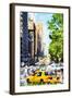 NYC Urban Scene II - In the Style of Oil Painting-Philippe Hugonnard-Framed Giclee Print