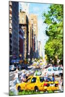 NYC Urban Scene II - In the Style of Oil Painting-Philippe Hugonnard-Mounted Giclee Print
