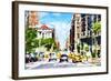 NYC Urban Scene - In the Style of Oil Painting-Philippe Hugonnard-Framed Giclee Print