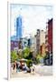 NYC Urban Scene IV - In the Style of Oil Painting-Philippe Hugonnard-Framed Giclee Print