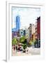 NYC Urban Scene IV - In the Style of Oil Painting-Philippe Hugonnard-Framed Giclee Print