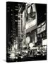 NYC Urban Scene with Yellow Taxis by Night - 42nd Street and Times Square - Manhattan - New York-Philippe Hugonnard-Stretched Canvas