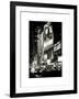 NYC Urban Scene with Yellow Taxis by Night - 42nd Street and Times Square - Manhattan - New York-Philippe Hugonnard-Framed Art Print