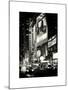 NYC Urban Scene with Yellow Taxis by Night - 42nd Street and Times Square - Manhattan - New York-Philippe Hugonnard-Mounted Art Print