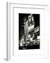 NYC Urban Scene with Yellow Taxis by Night - 42nd Street and Times Square - Manhattan - New York-Philippe Hugonnard-Framed Art Print