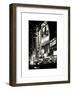 NYC Urban Scene with Yellow Taxis by Night - 42nd Street and Times Square - Manhattan - New York-Philippe Hugonnard-Framed Art Print