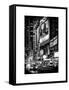NYC Urban Scene with Yellow Taxis by Night - 42nd Street and Times Square - Manhattan - New York-Philippe Hugonnard-Framed Stretched Canvas
