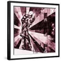 NYC Urban Street Art in Manhattan, in Winter-Philippe Hugonnard-Framed Photographic Print