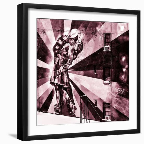 NYC Urban Street Art in Manhattan, in Winter-Philippe Hugonnard-Framed Photographic Print