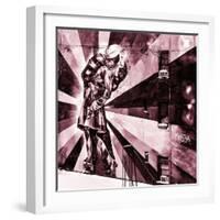 NYC Urban Street Art in Manhattan, in Winter-Philippe Hugonnard-Framed Photographic Print