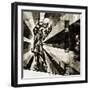 NYC Urban Street Art in Manhattan, in Winter-Philippe Hugonnard-Framed Photographic Print