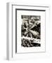 NYC Urban Street Art in Manhattan, in Winter-Philippe Hugonnard-Framed Art Print