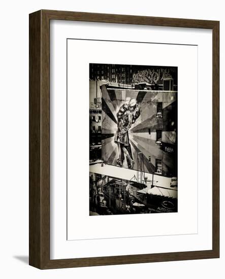 NYC Urban Street Art in Manhattan, in Winter-Philippe Hugonnard-Framed Art Print